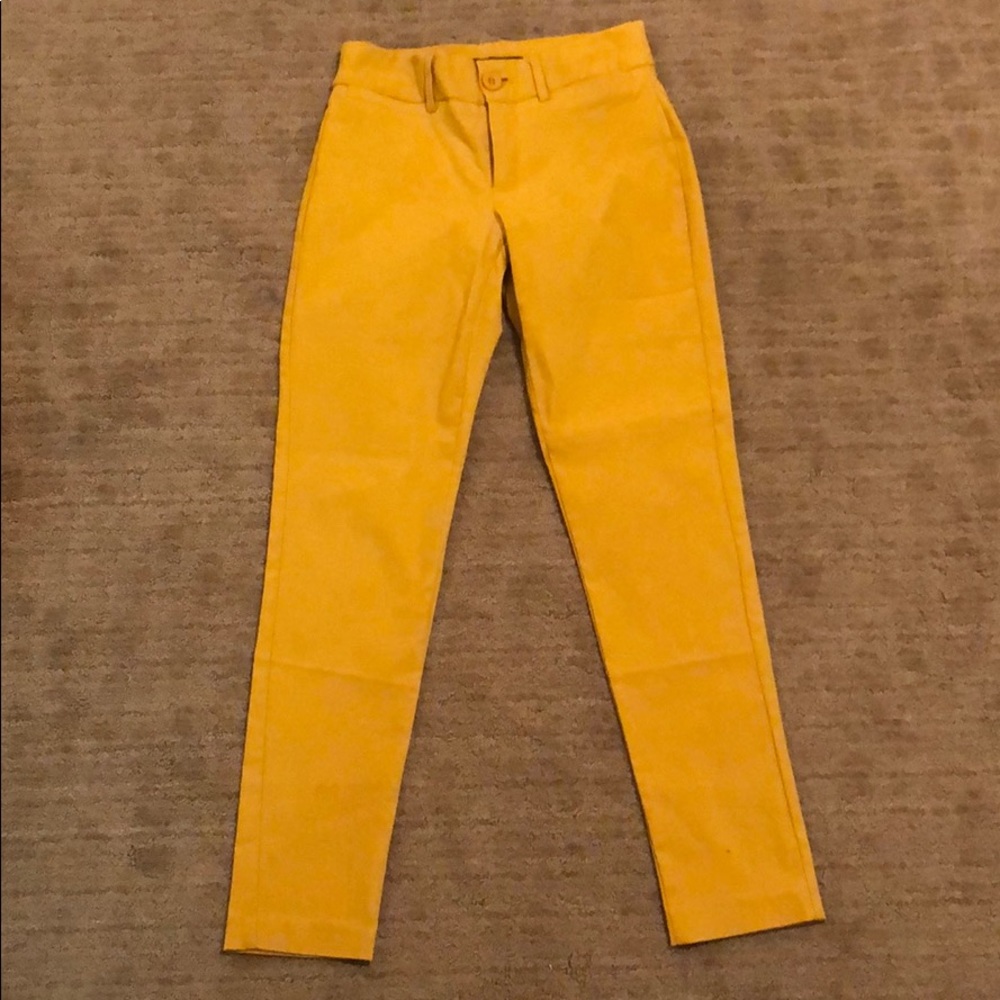 Yellow Skinny Slacks